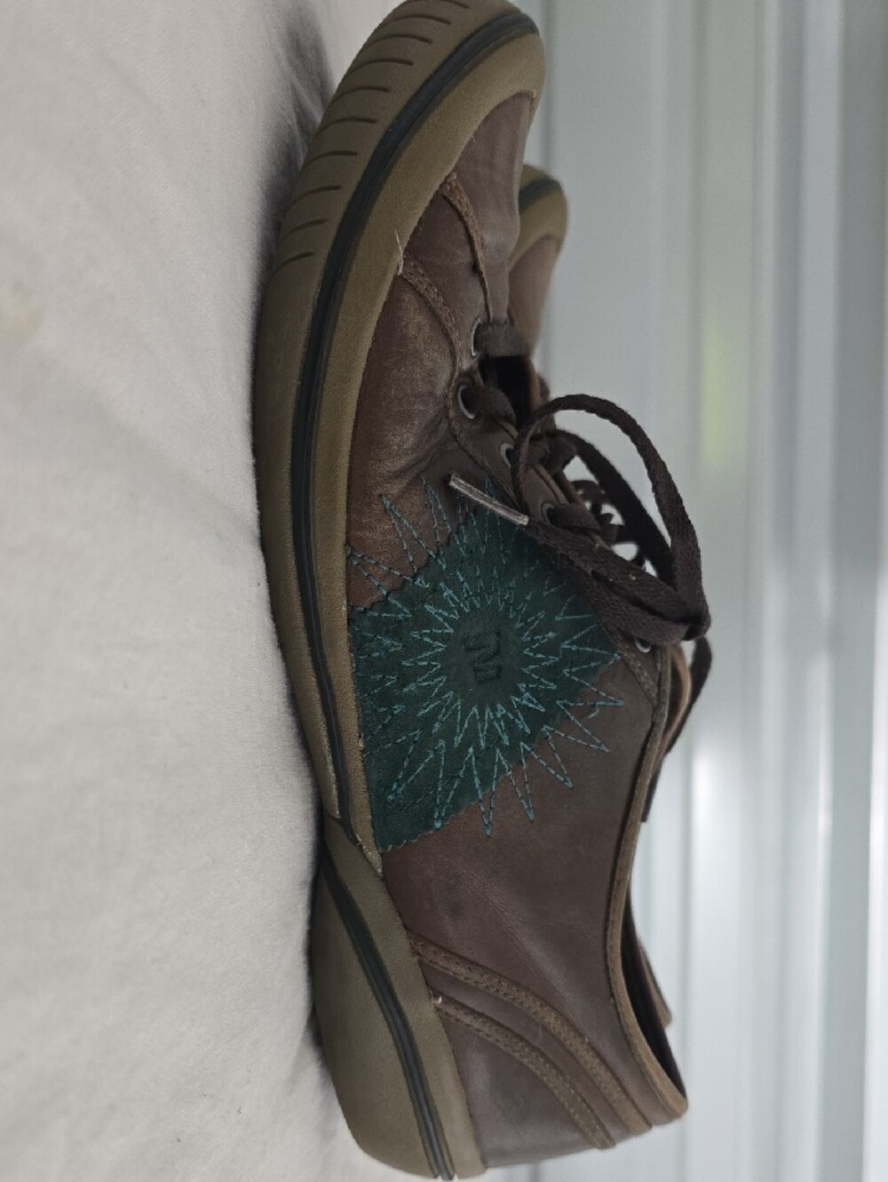 Merrell Women's Brown and Teal Low-Top Lace-Up Sneakers - Picture 5 of 12